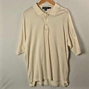 Polo Golf by Ralph Lauren Cream Polo Shirt Sz XL Country Club Leisure Preppy